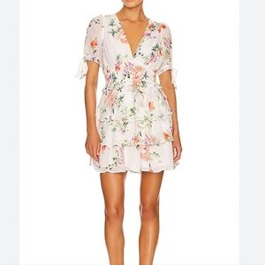 Yumi Kim Jackson Floral Print Ruffle Dress Size Large